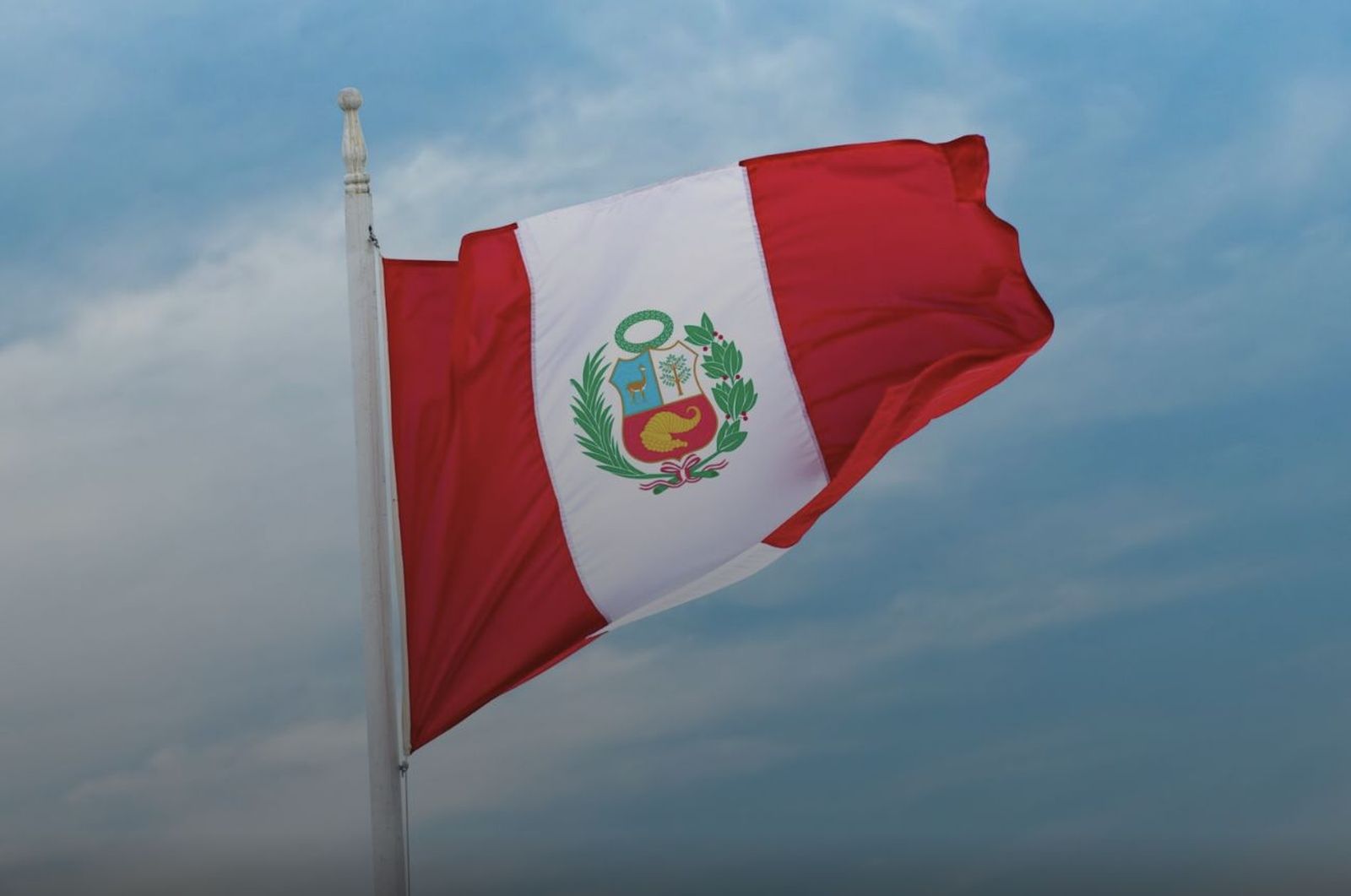 La bandera de Perú