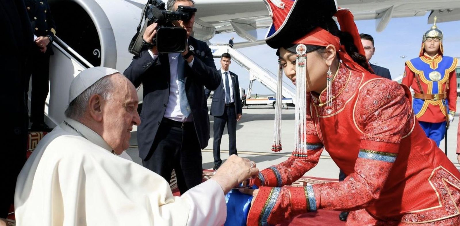 Recibimiento oficial en Mongolia