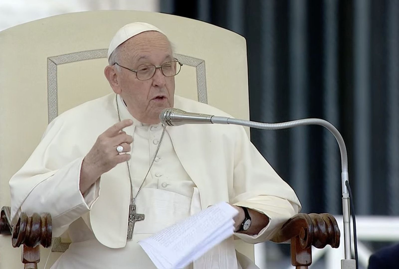 Francisco, durante su catequesis sobre san Francisco Javier