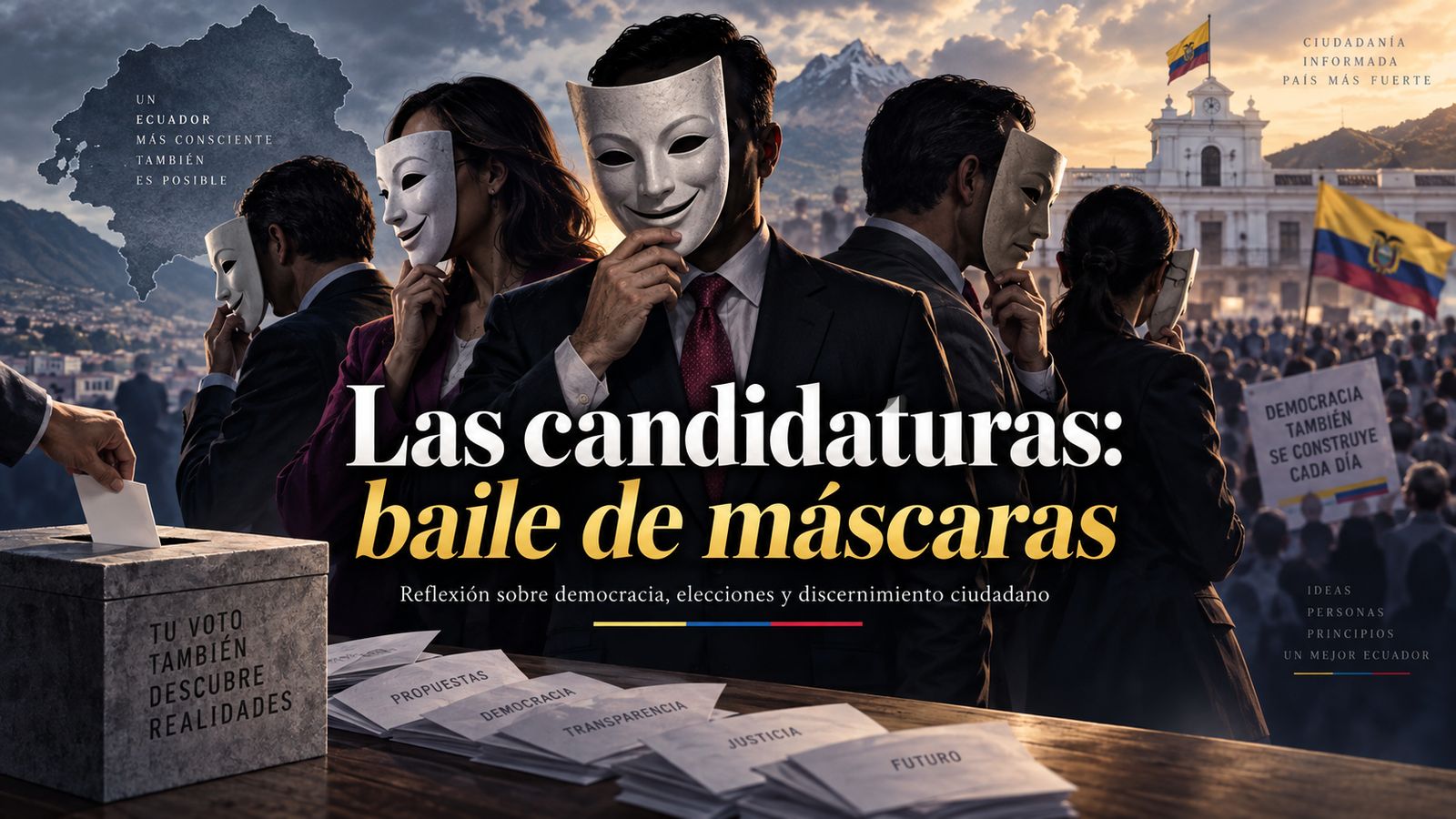 Las candidaturas: baile de máscaras.