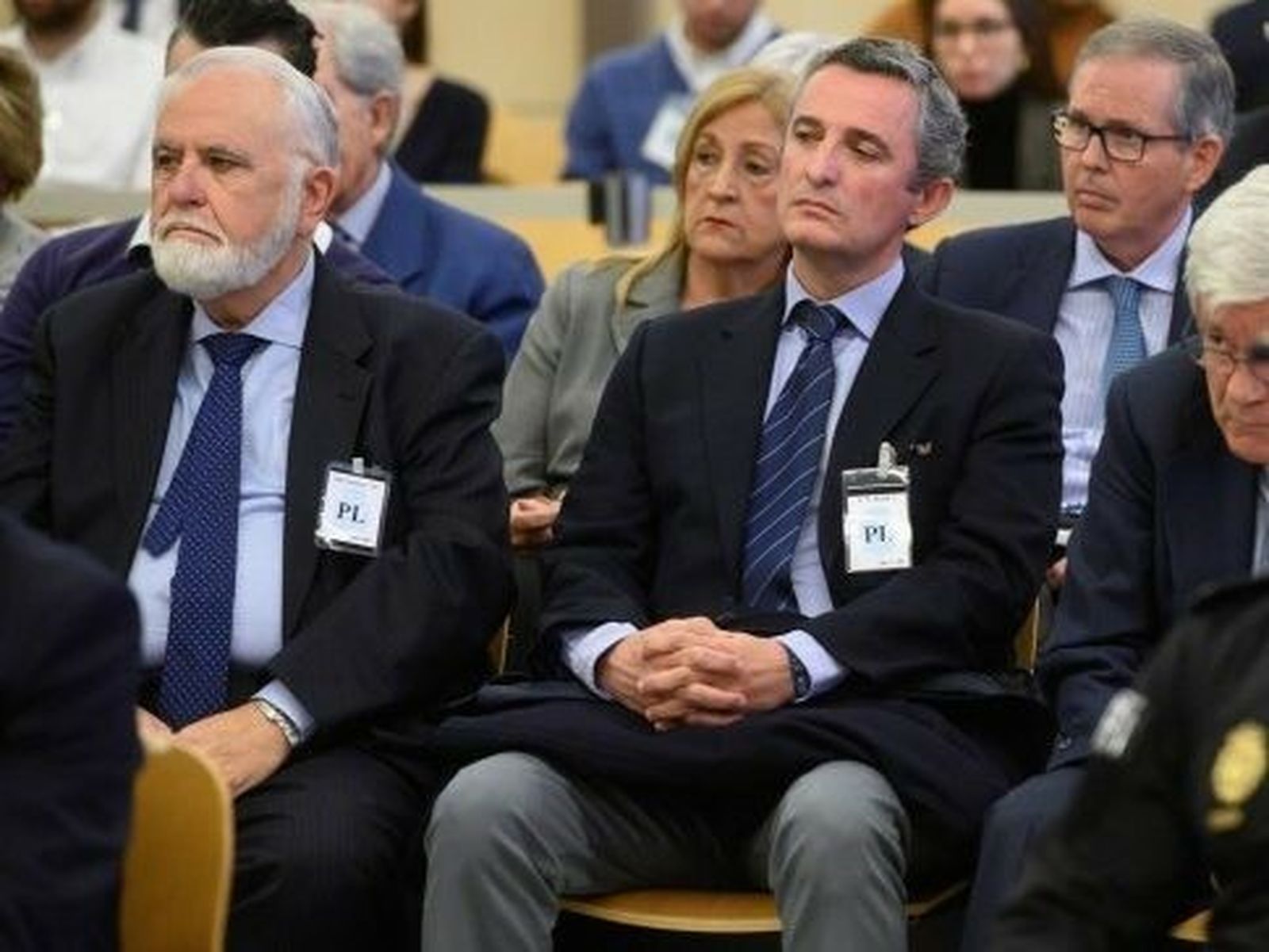 Juan Cotino y Pedro García, en el juicio.