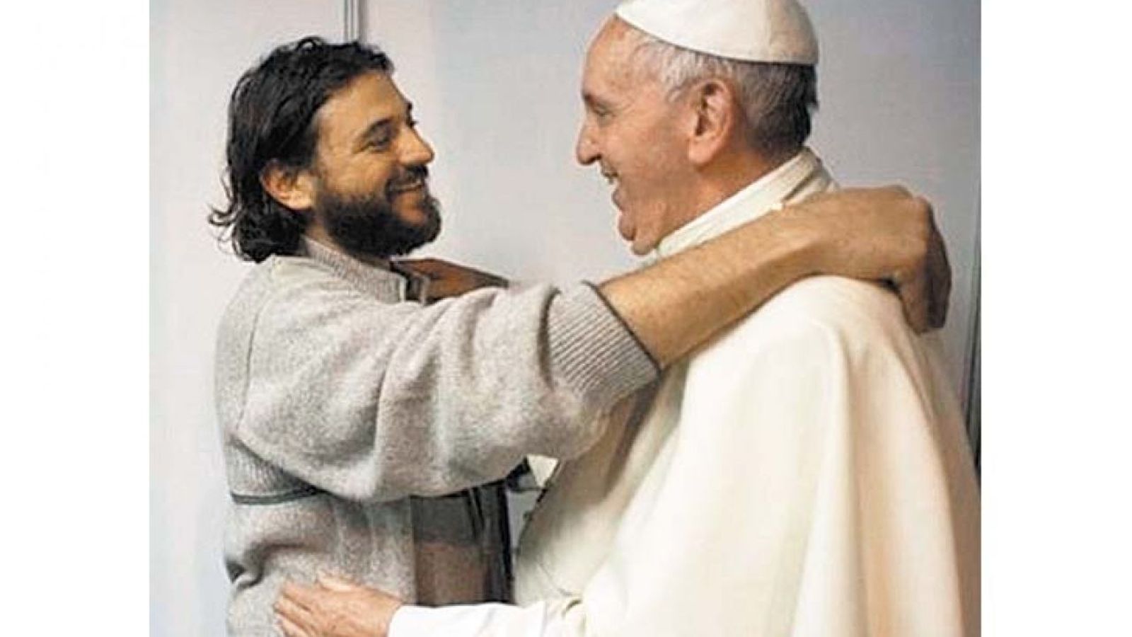 El argentino Juan Grabois y el papa Francisco