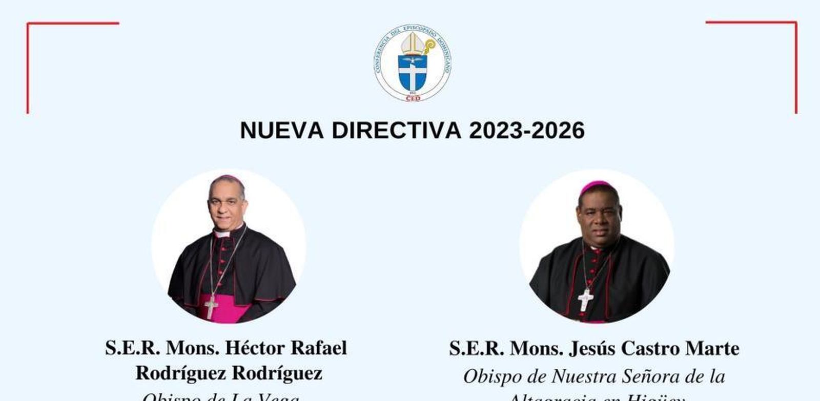 Conferencia del Episcopado Dominicano elige a su nueva junta directiva
