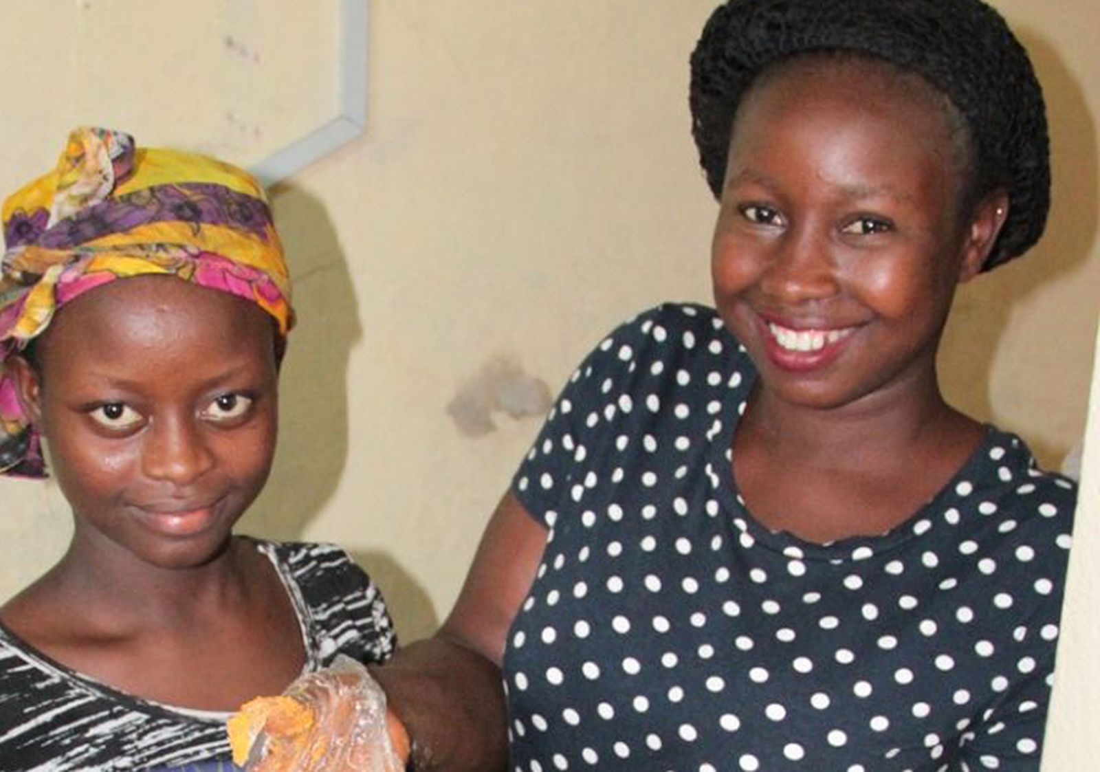 Augusta, en una clase de cocina en Don Bosco Fambul