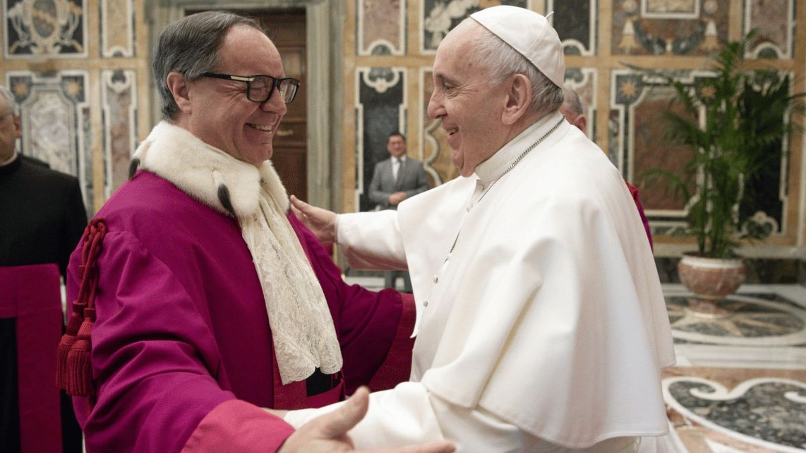 Alejandro Arellano, con el Papa Francisco
