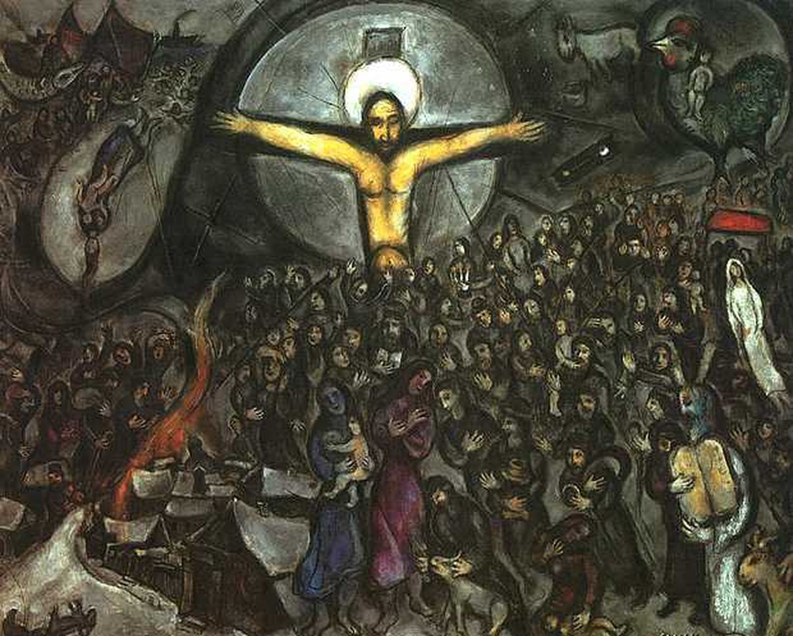 Crucifixión, Chagall