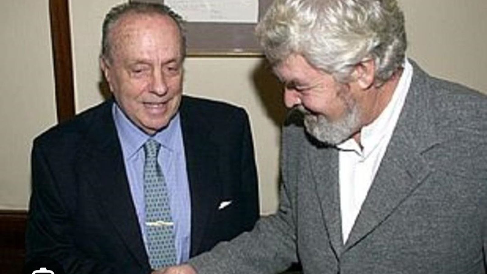 Manuel Fraga y Xosé Manuel Beiras. Captura