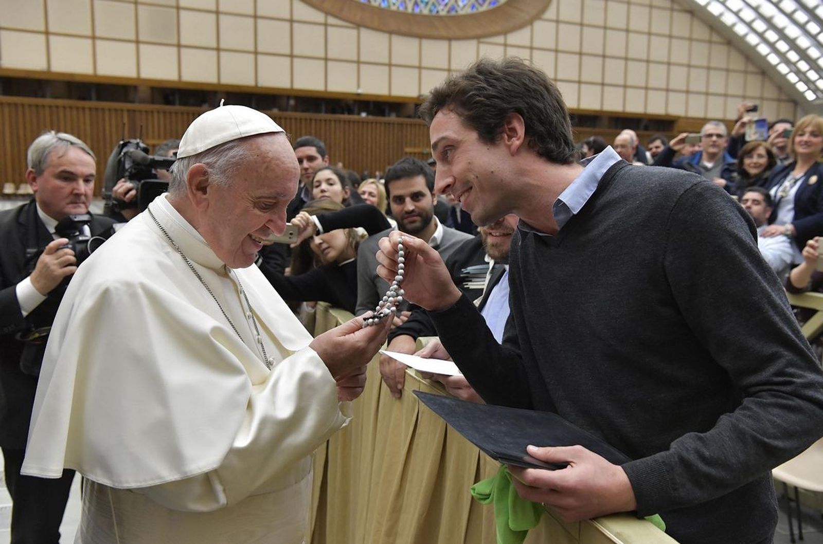 El Papa y Tomas Insua