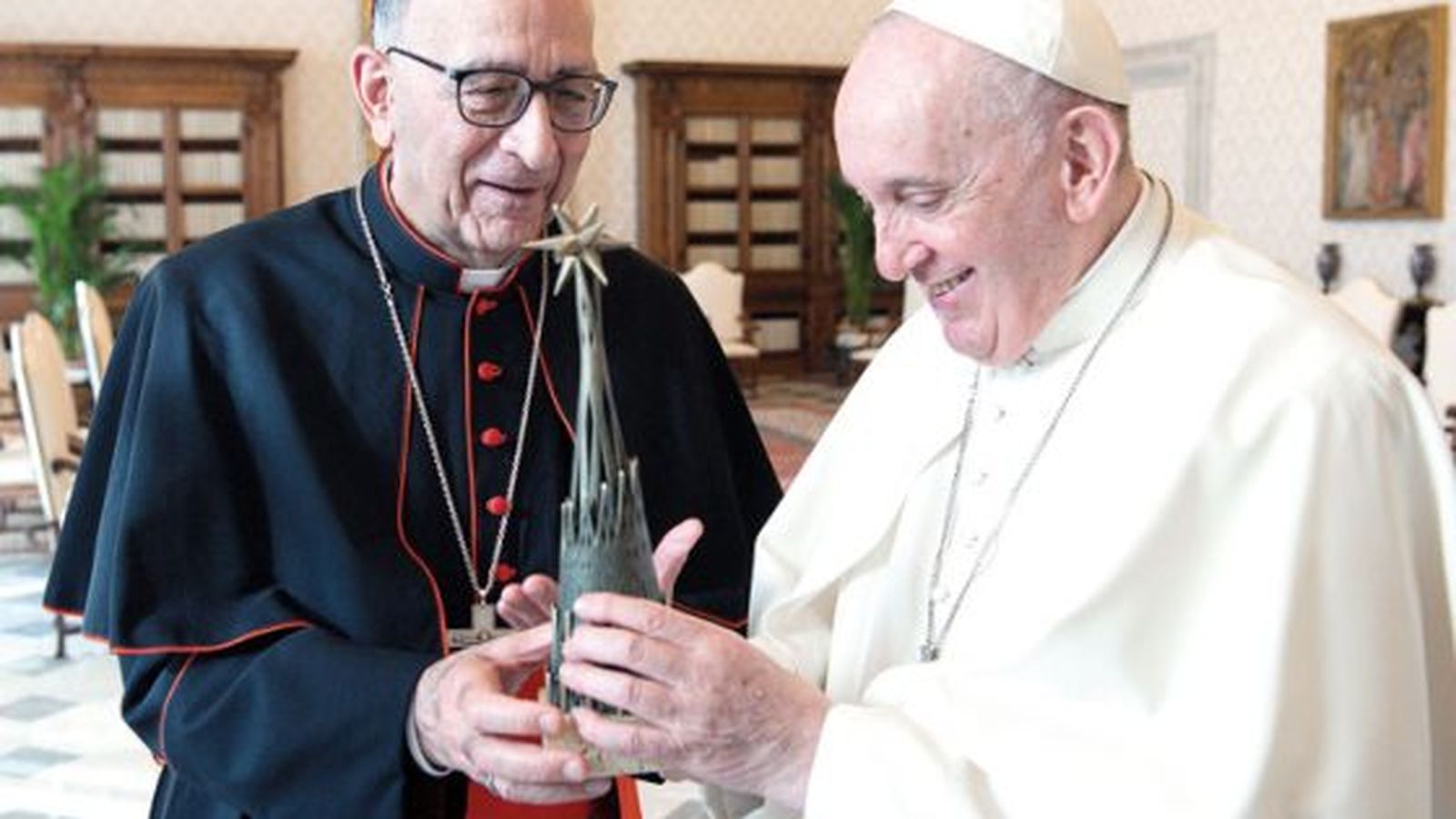 Omella, con el Papa Francisco