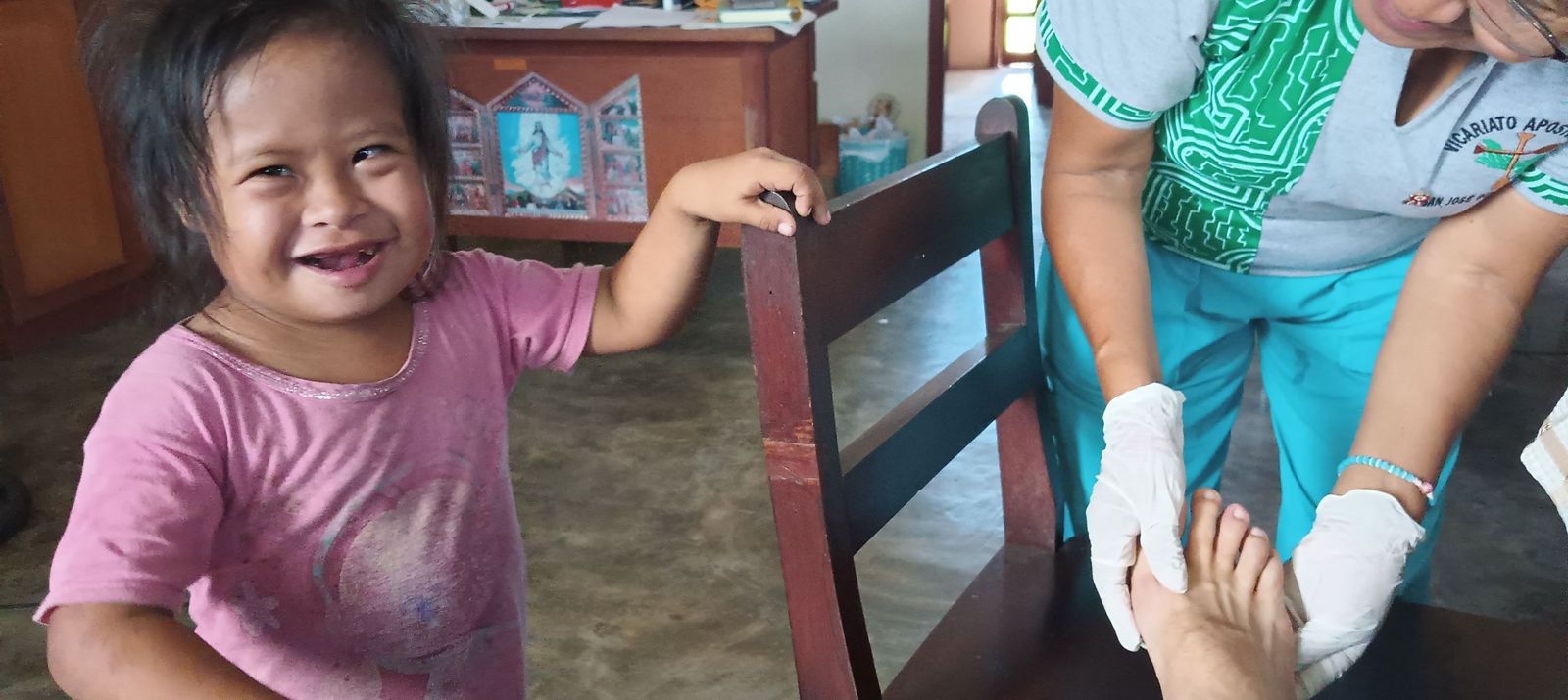 Cintia en la consulta de Punchana