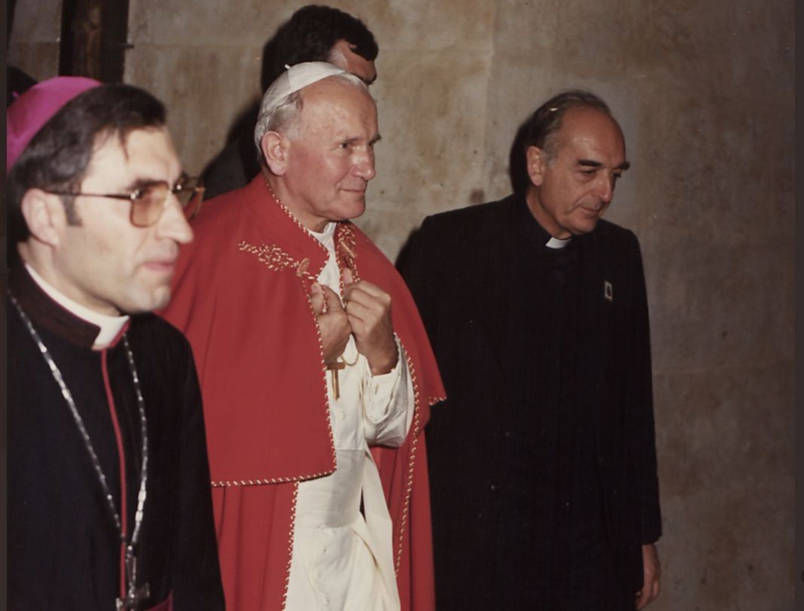 El Papa, con Rouco, que fue catedrático de Derecho Canónico en la UPSA