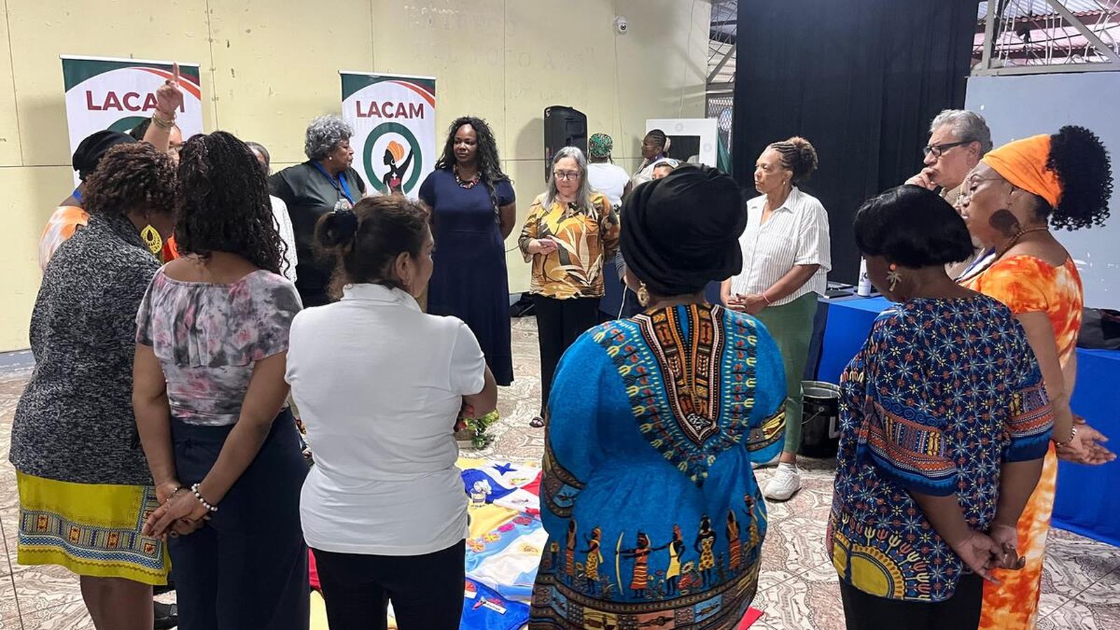 Espacio de oración durante el Encuentro de la Red LACAM