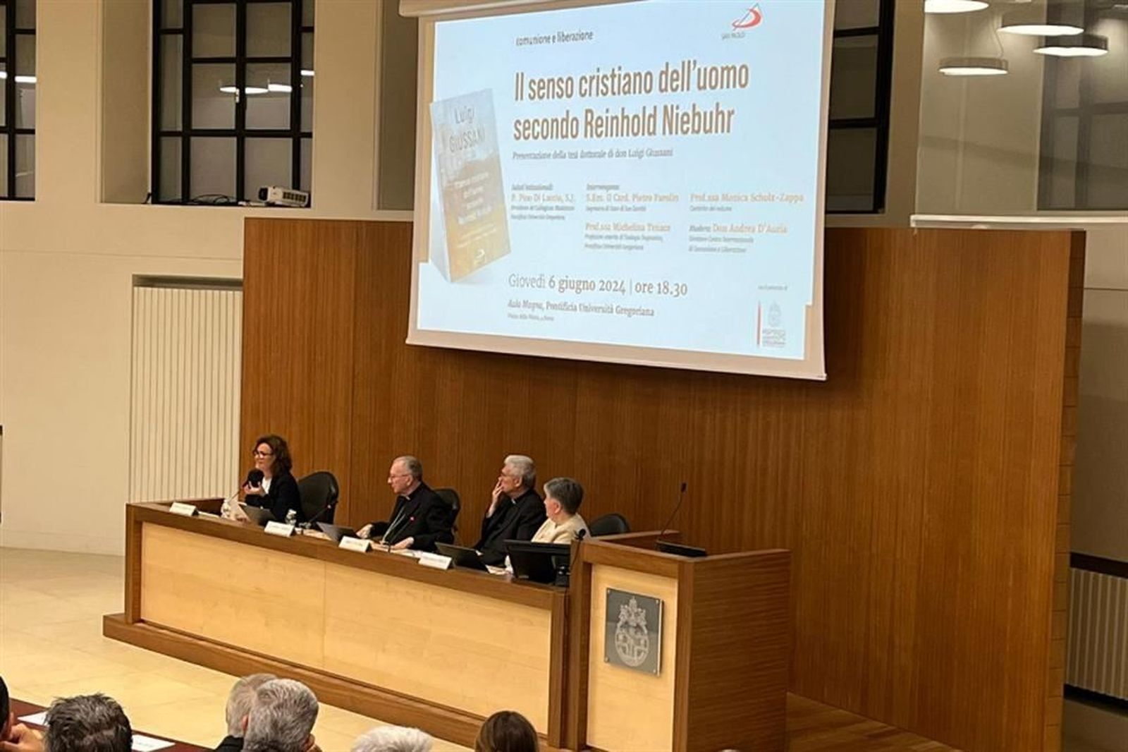 Parolin, durante la presentación de la tesis de Giussani