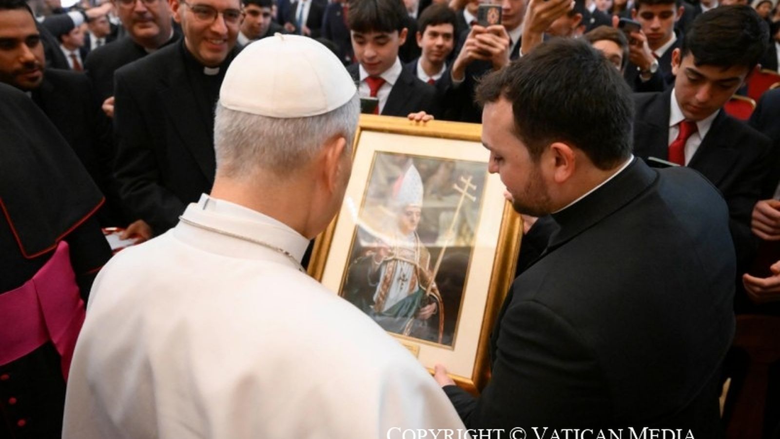Seminaristas con el Papa