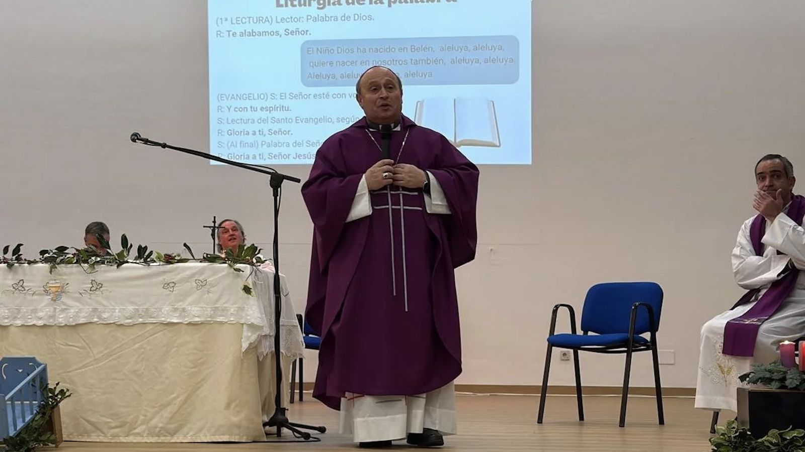 Priero, en la misa celebrada en la cárcel