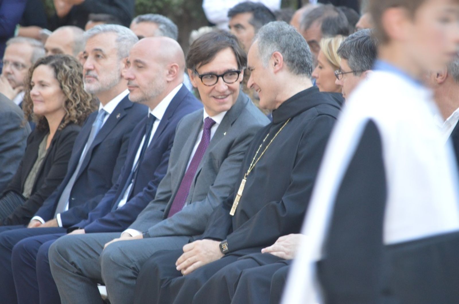 Collboni, Illa y el abad de Montserrat