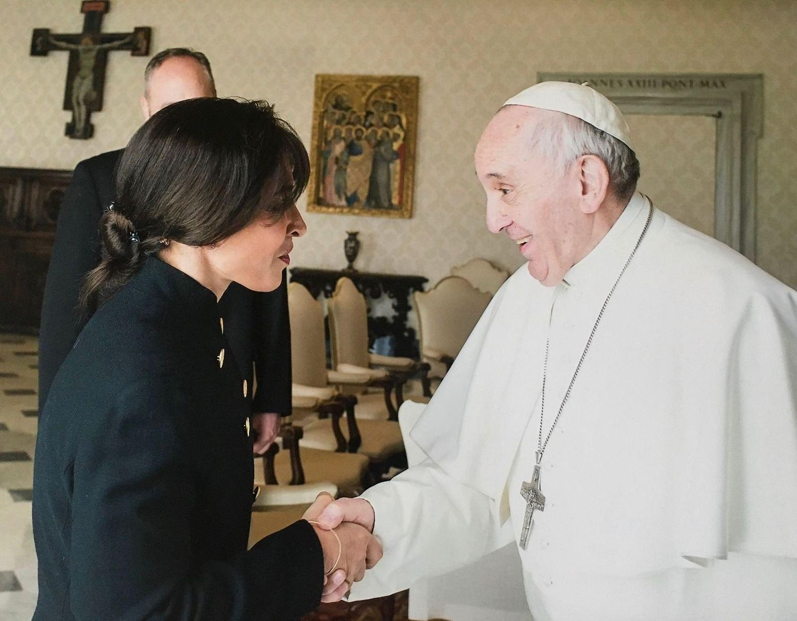 Emilce Cuda y el papa Francisco