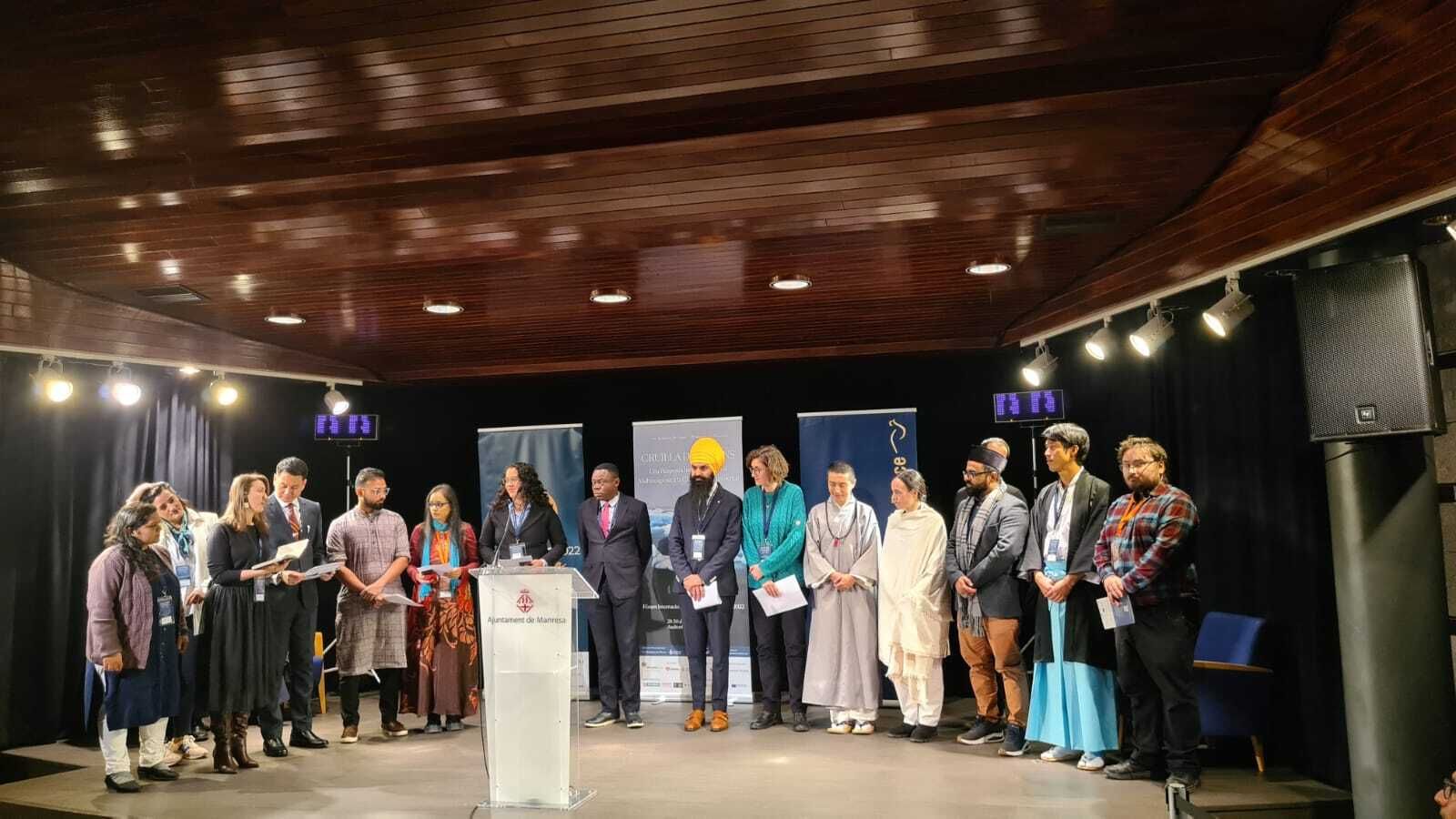 Encuentro de representantes religiosos en Manresa el pasado el pasado noviembre.