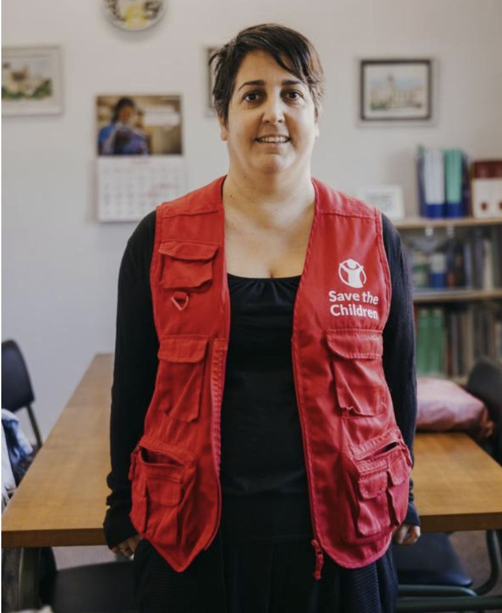 Monica San Julián, trabajadora social de Save the Children