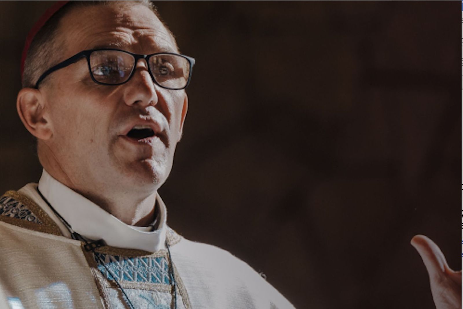 El obispo de Christchurch, Michael Gielen