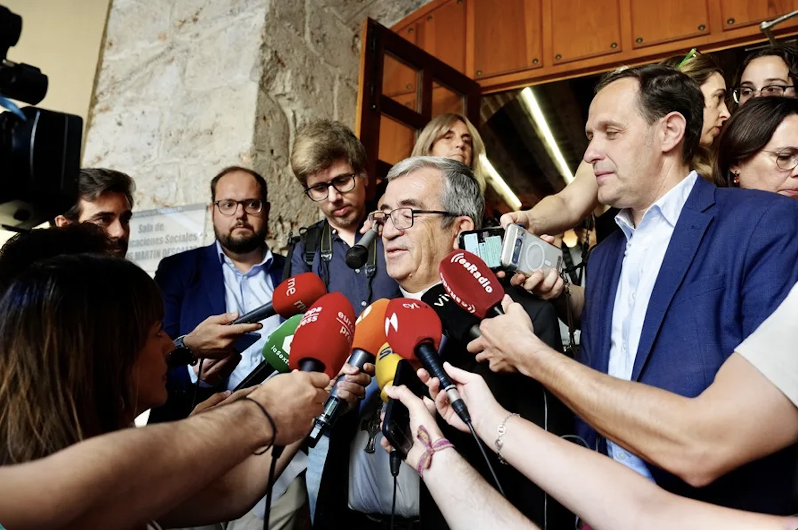 Luis Argüello, en Valladolid, tras la polémica