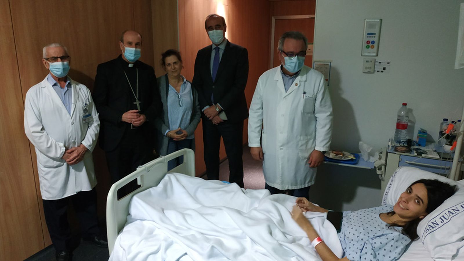 Jesús Fernández visita a los heridos