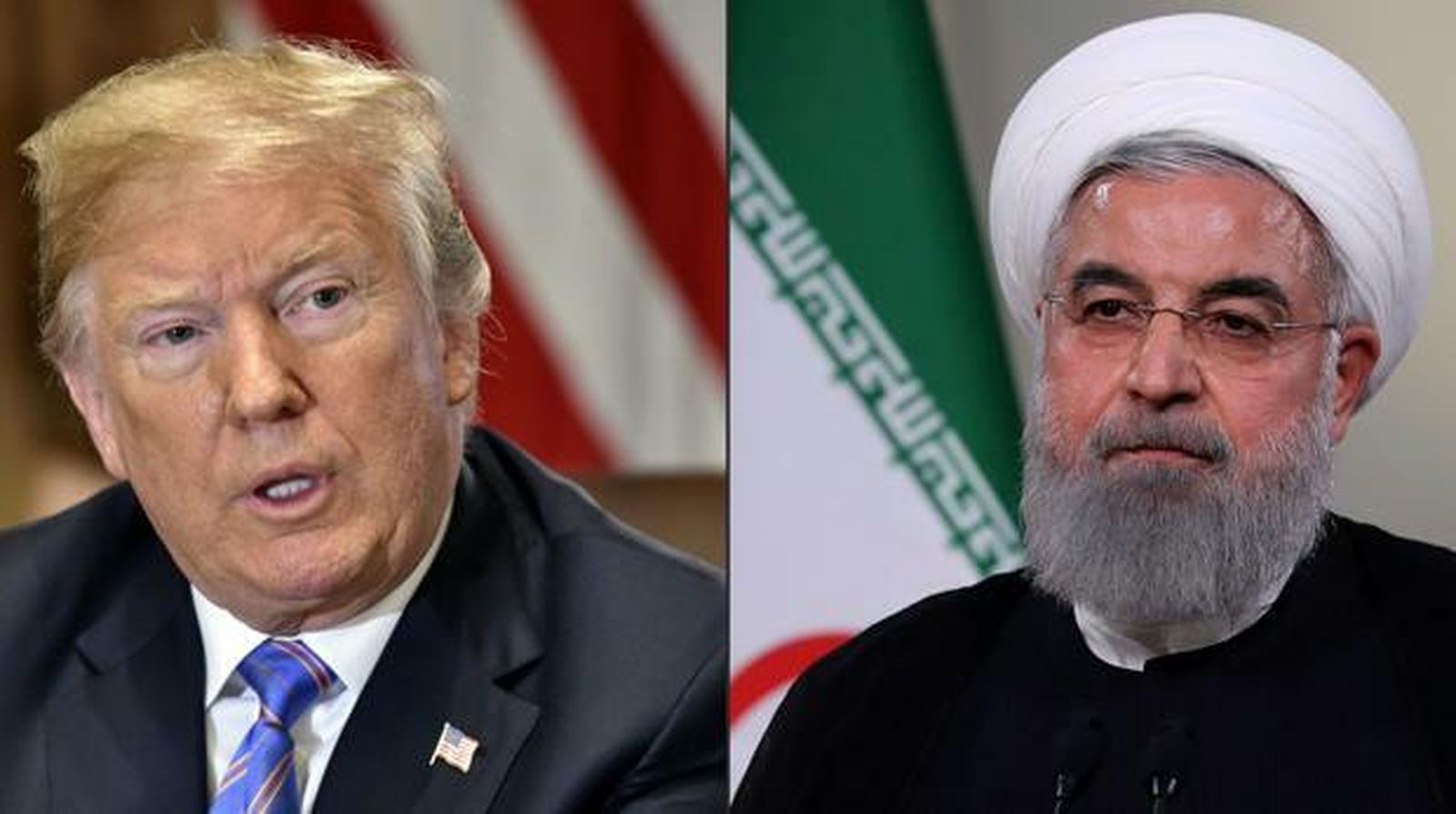 Trump y el presidente iraní, Hasán Rohaní