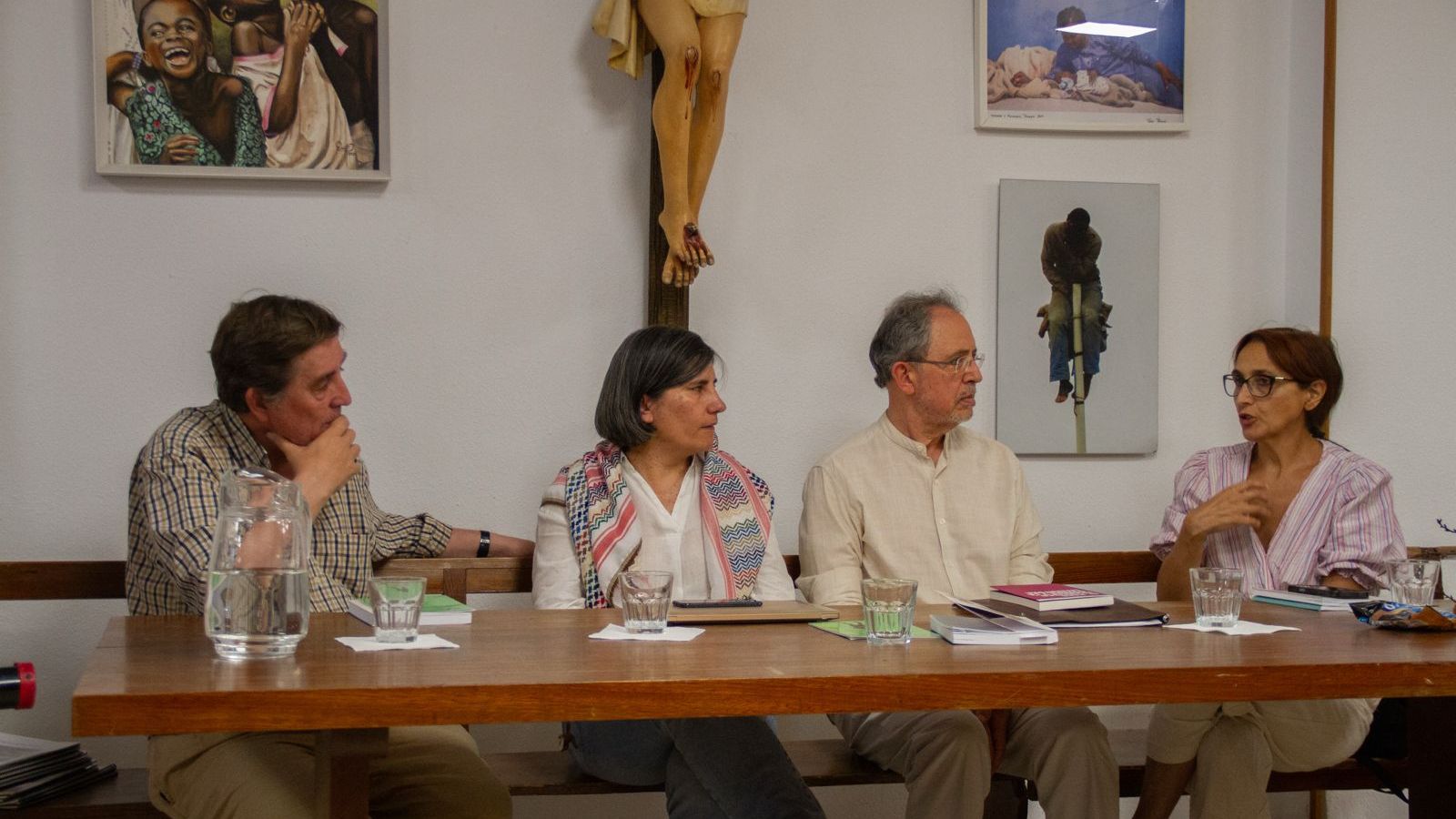 García Montero, Fernández, Díaz-Salazar y Maleno, en la presentación