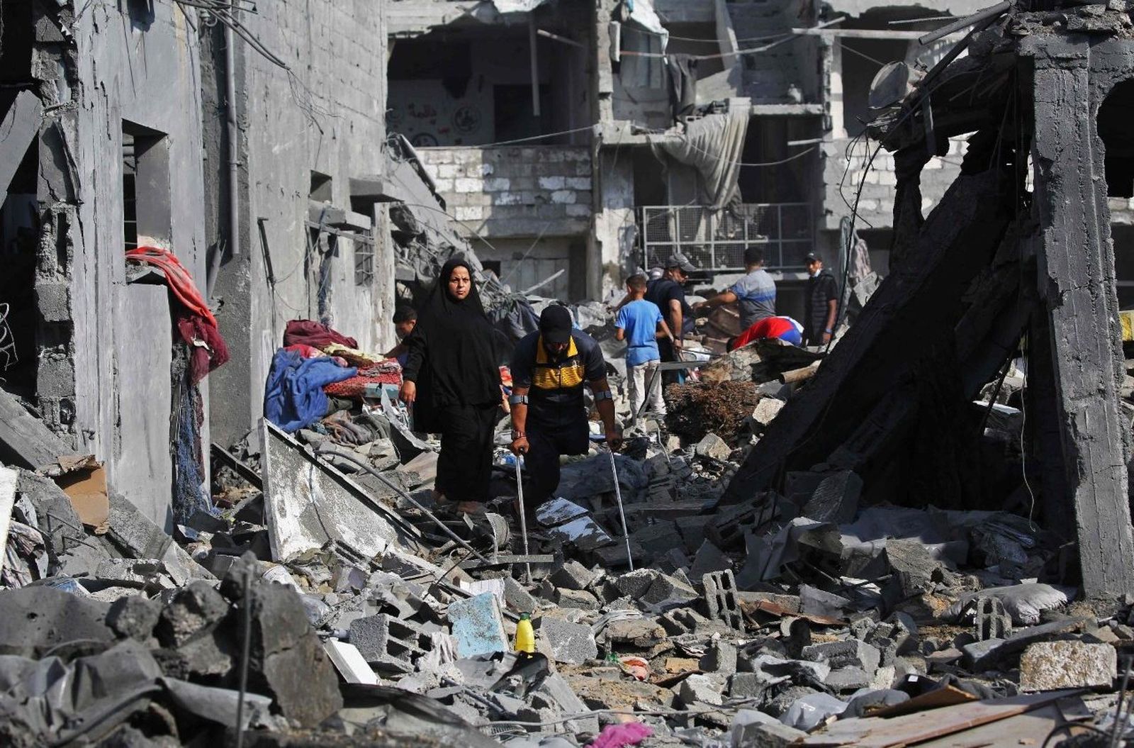 La vida cotidiana entre los escombros de Bureij Franja de Gaza