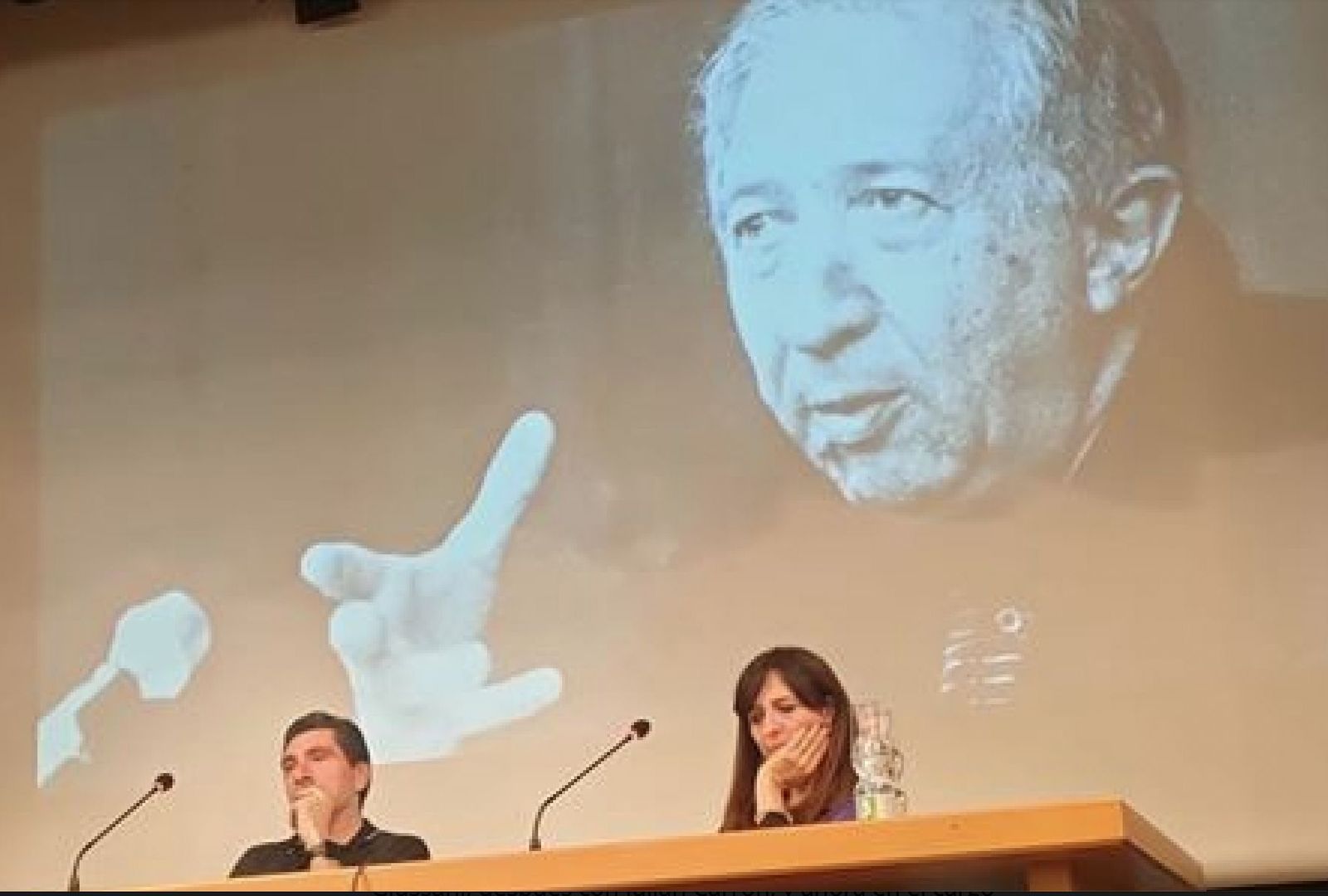 Prosperi, en un acto de la organización fundada por Giussani