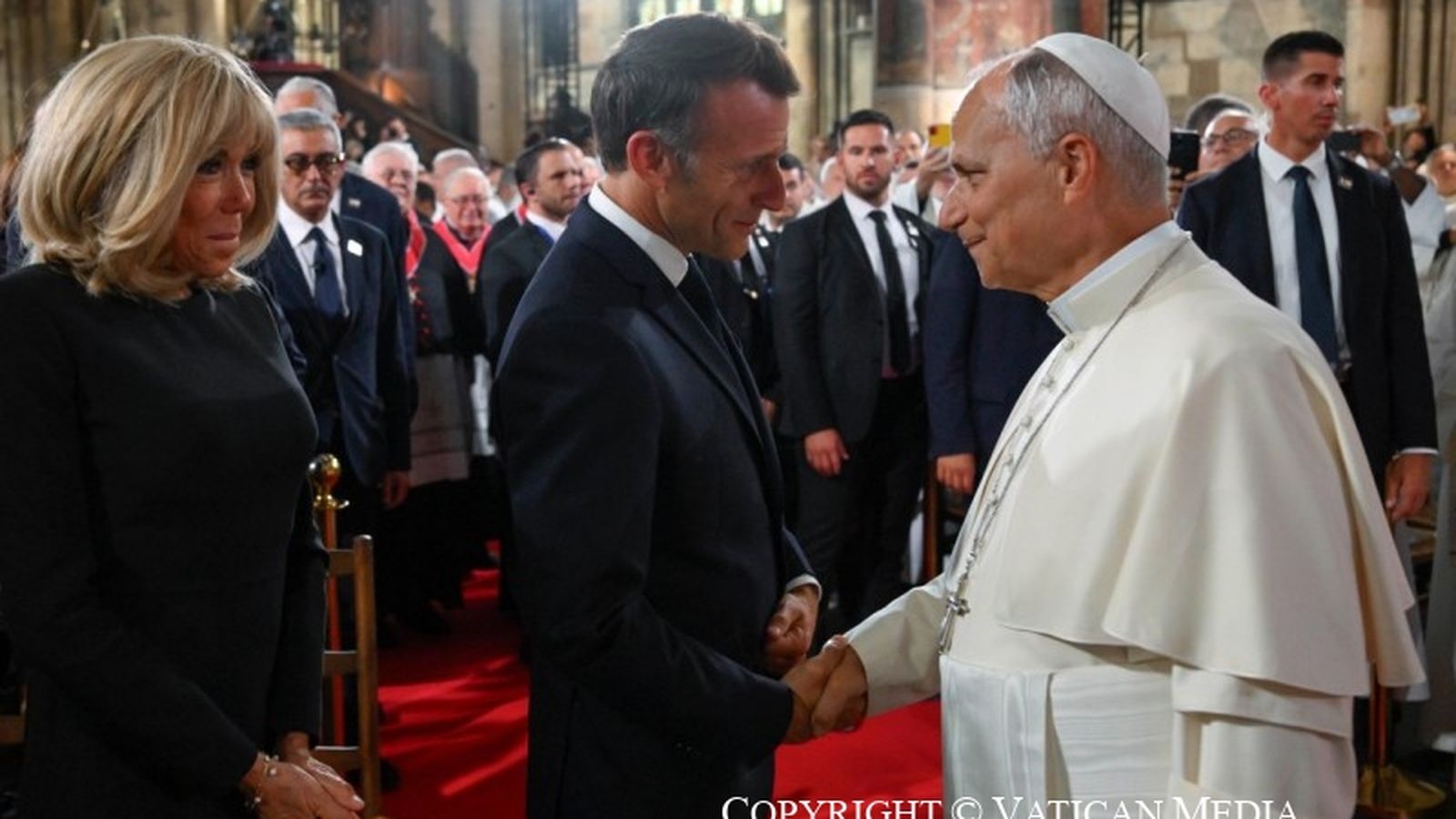 Macron, con el Papa en Metz