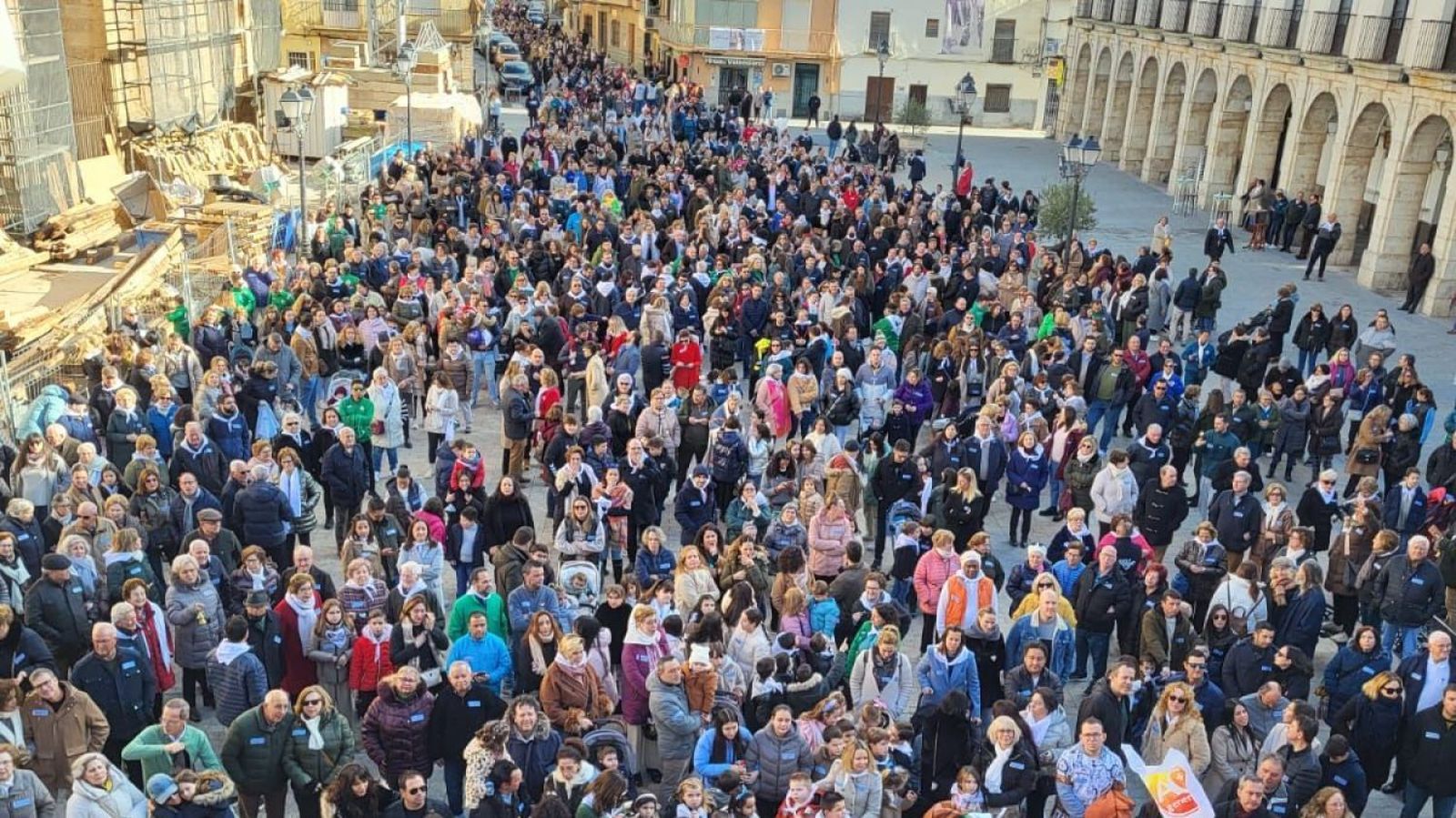 Marcha vecinal de Yepes por su colegiata