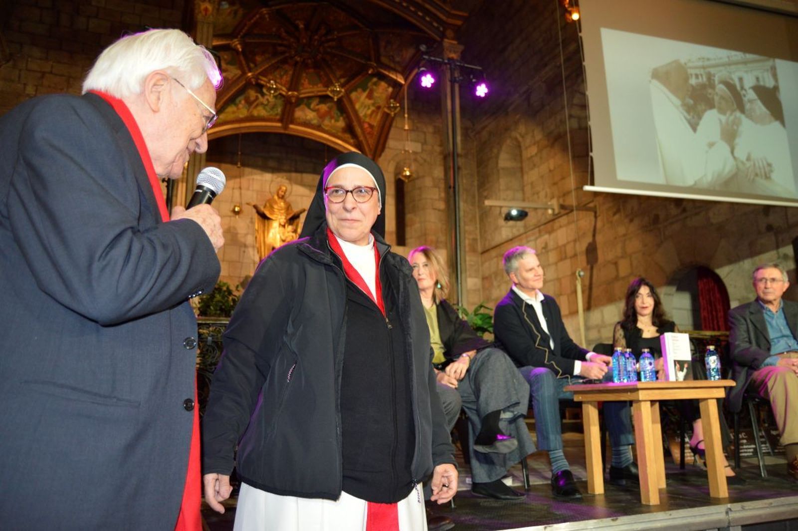 Los ponentes en el homenaje a Francisco
