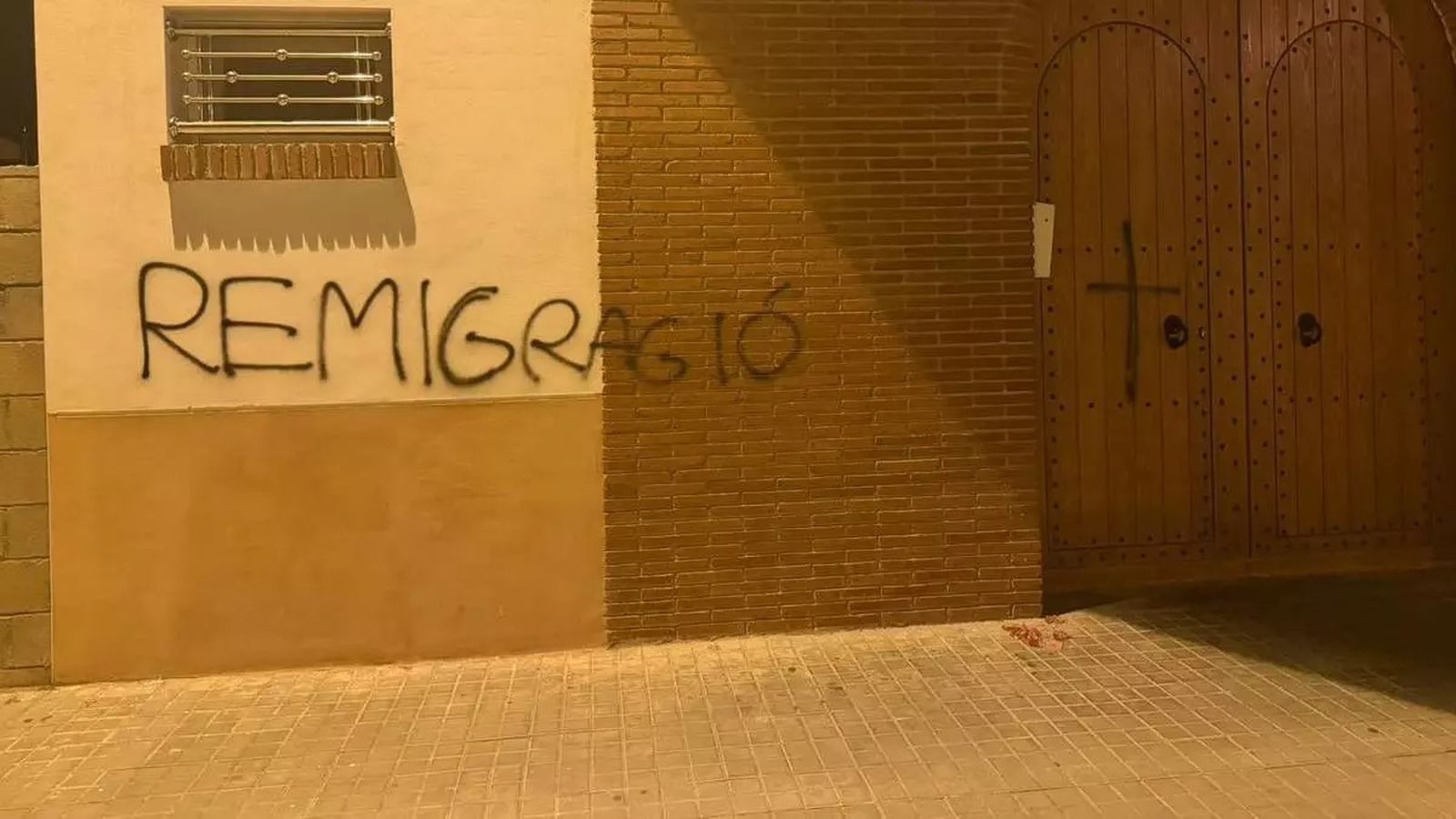 Vandalismo islamófobo en la mezquita de Vilanova del Camí (Barcelona)
