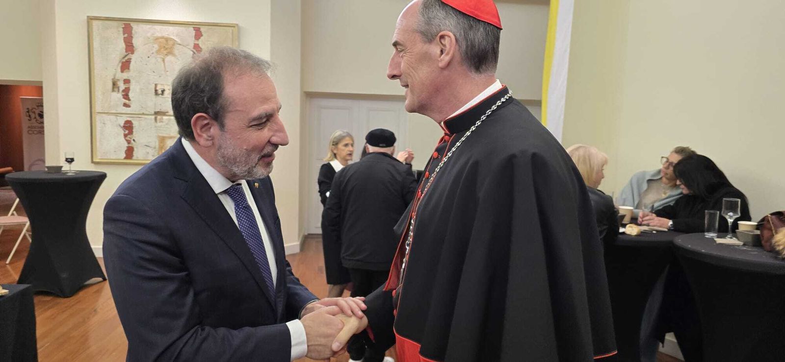 Ramón Espadaler, junto al cardenal Bustillo