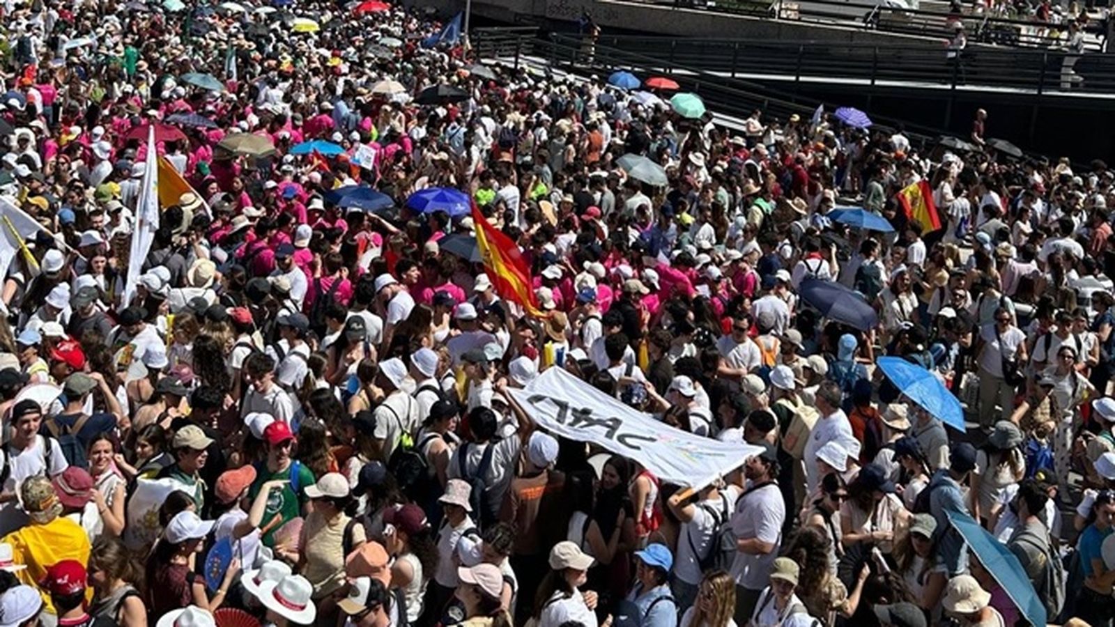 Miles de jóvenes en la Vigilia del Papa