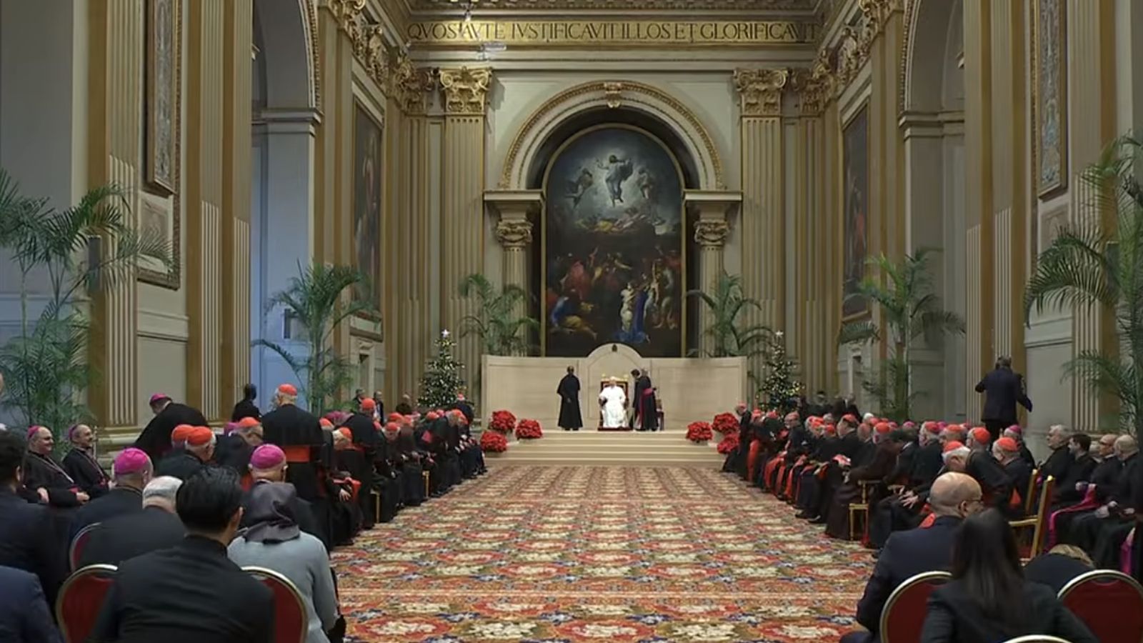 Saludo del Papa a la Curia