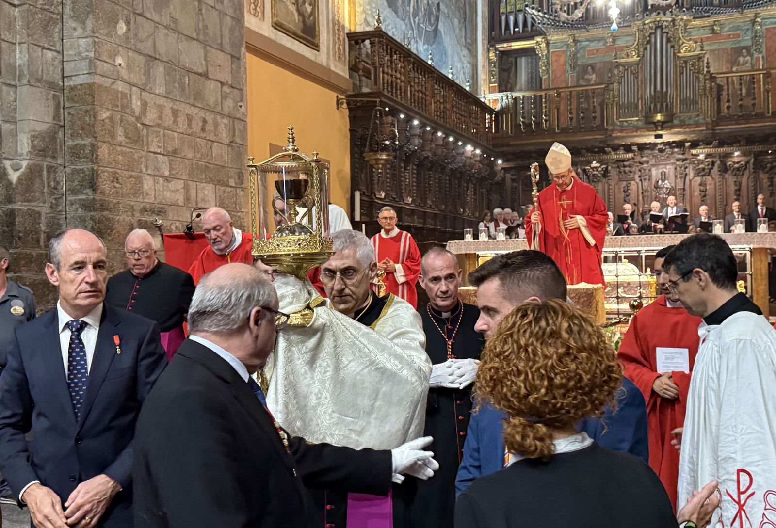 Despedida del Santo Cáliz. Catedral de Jaca