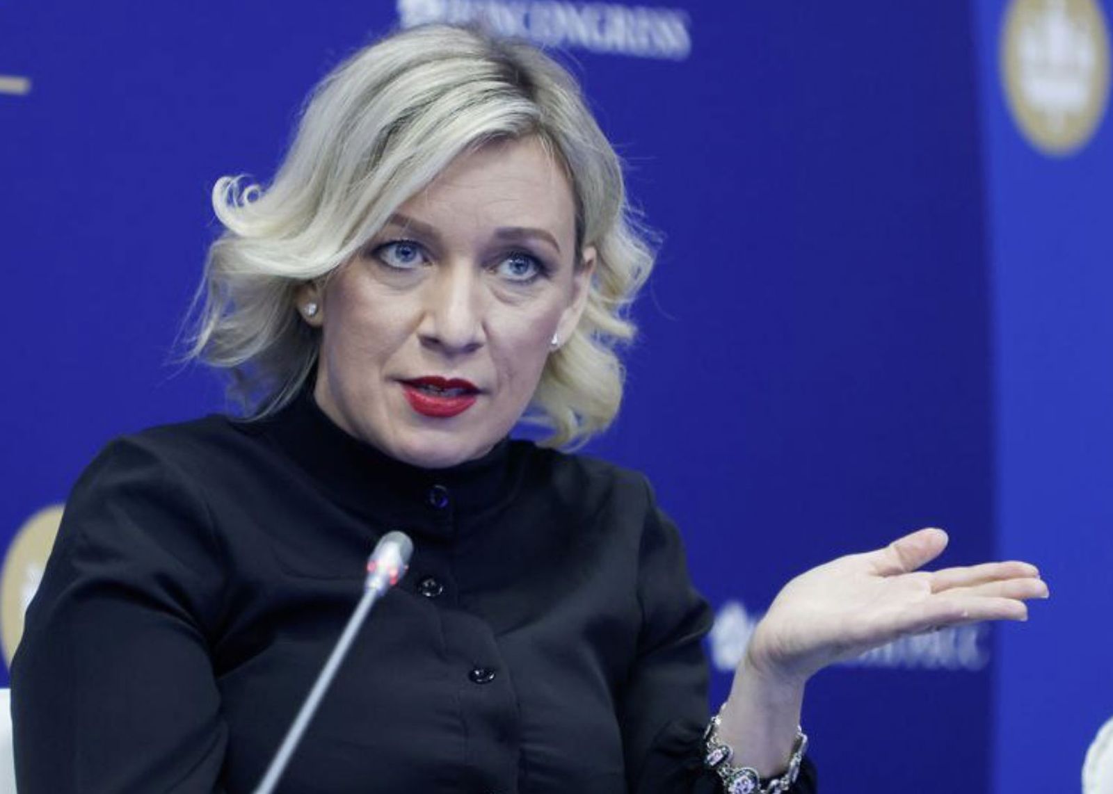 María Zajárova, portavoz de Exteriores de Rusia