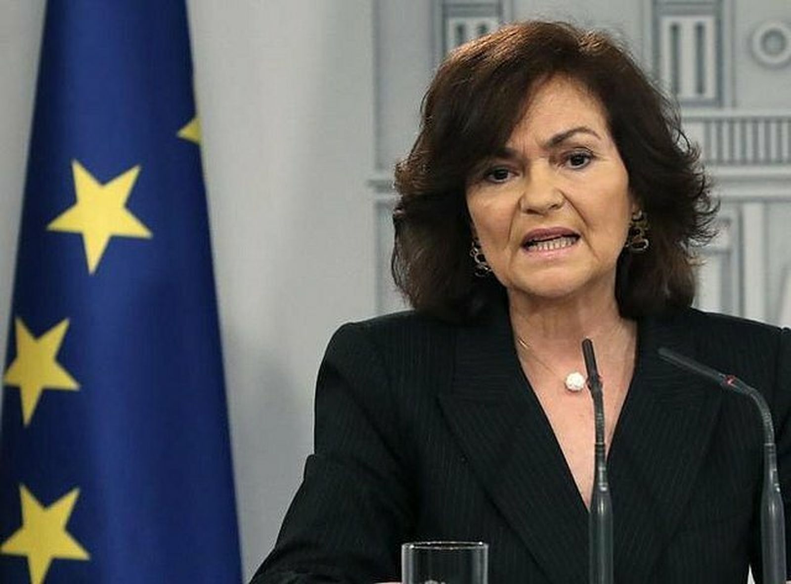 La vicepresidenta del Gobierno en funciones, Carmen Calvo