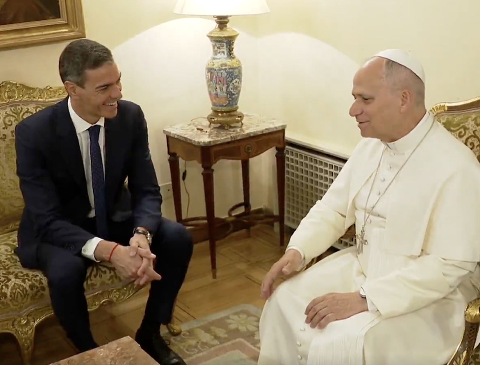 Sánchez y el papa, en la Nunciatura
