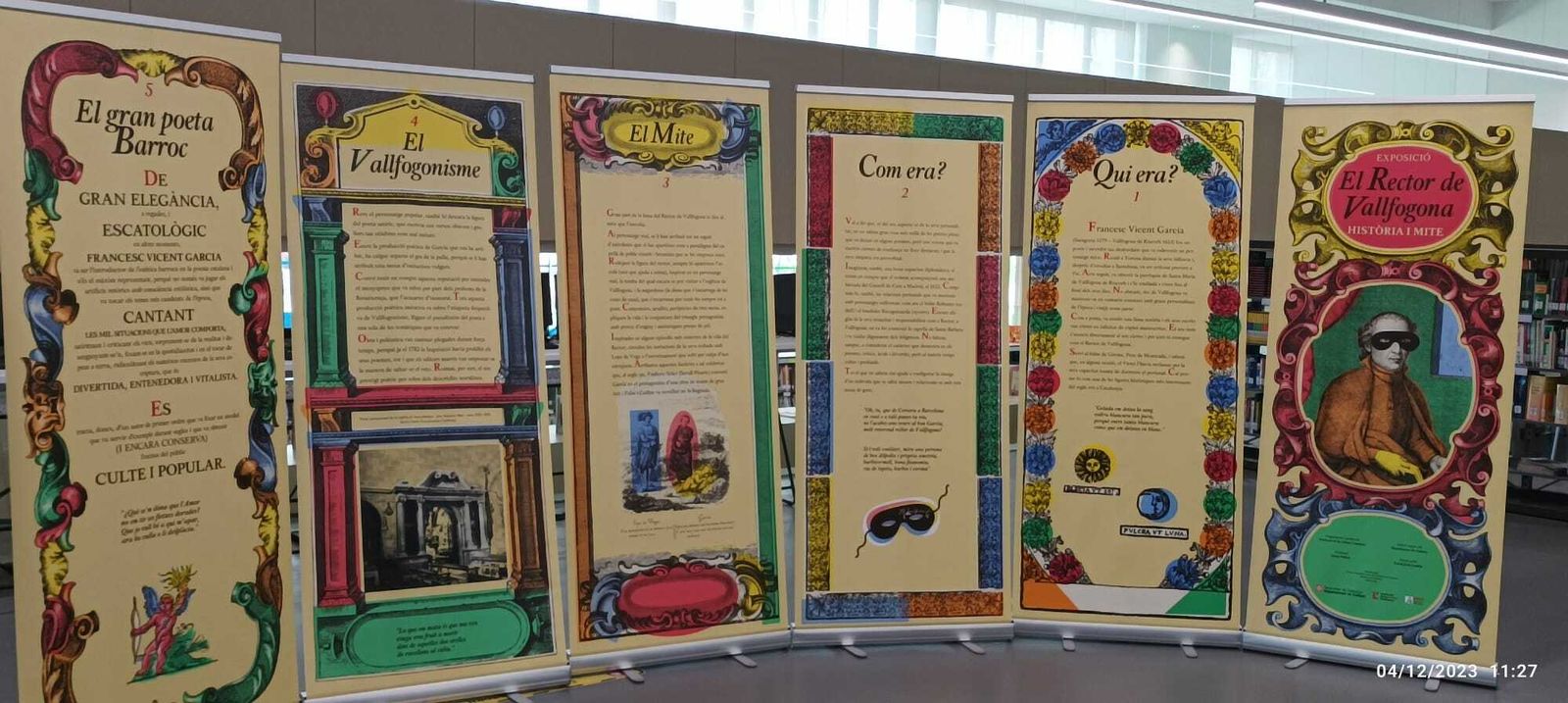 Muestra sobre el rector de Valldefogona