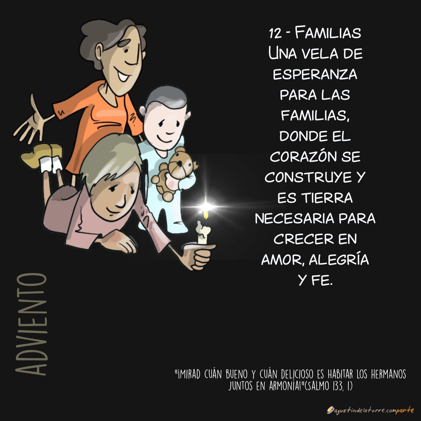 12/24. Una vela de esperanza para las familias…