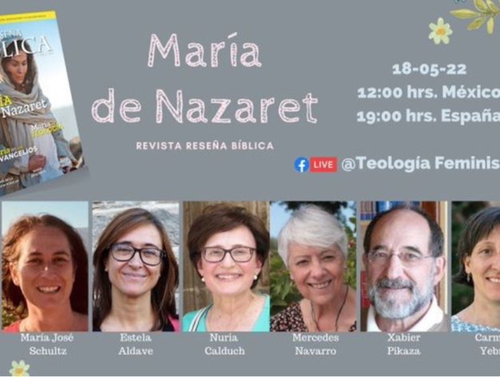 Webinar María de Nazaret, revista Reseña Bíblica