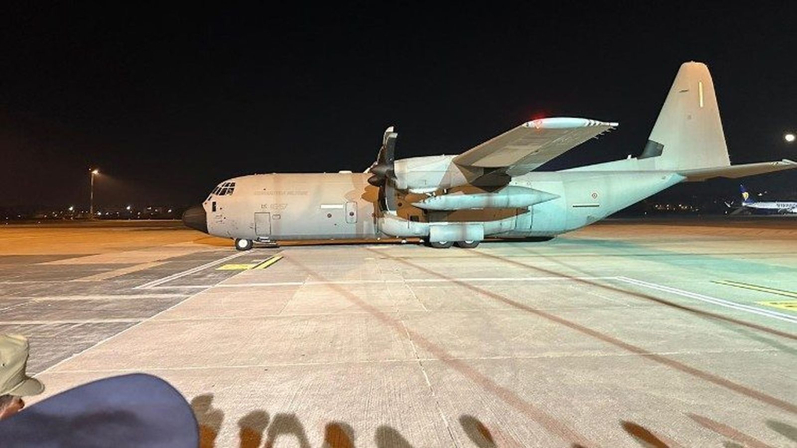 Avión de rescate de víctimas de Gaza