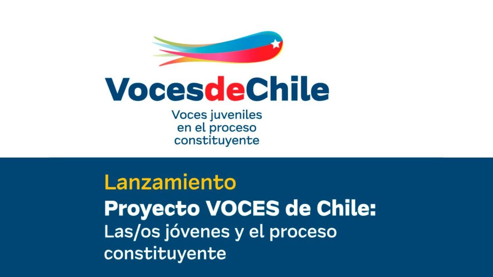 Evento online "Voces de Chile: Las/os jóvenes y el proceso constituyente"
