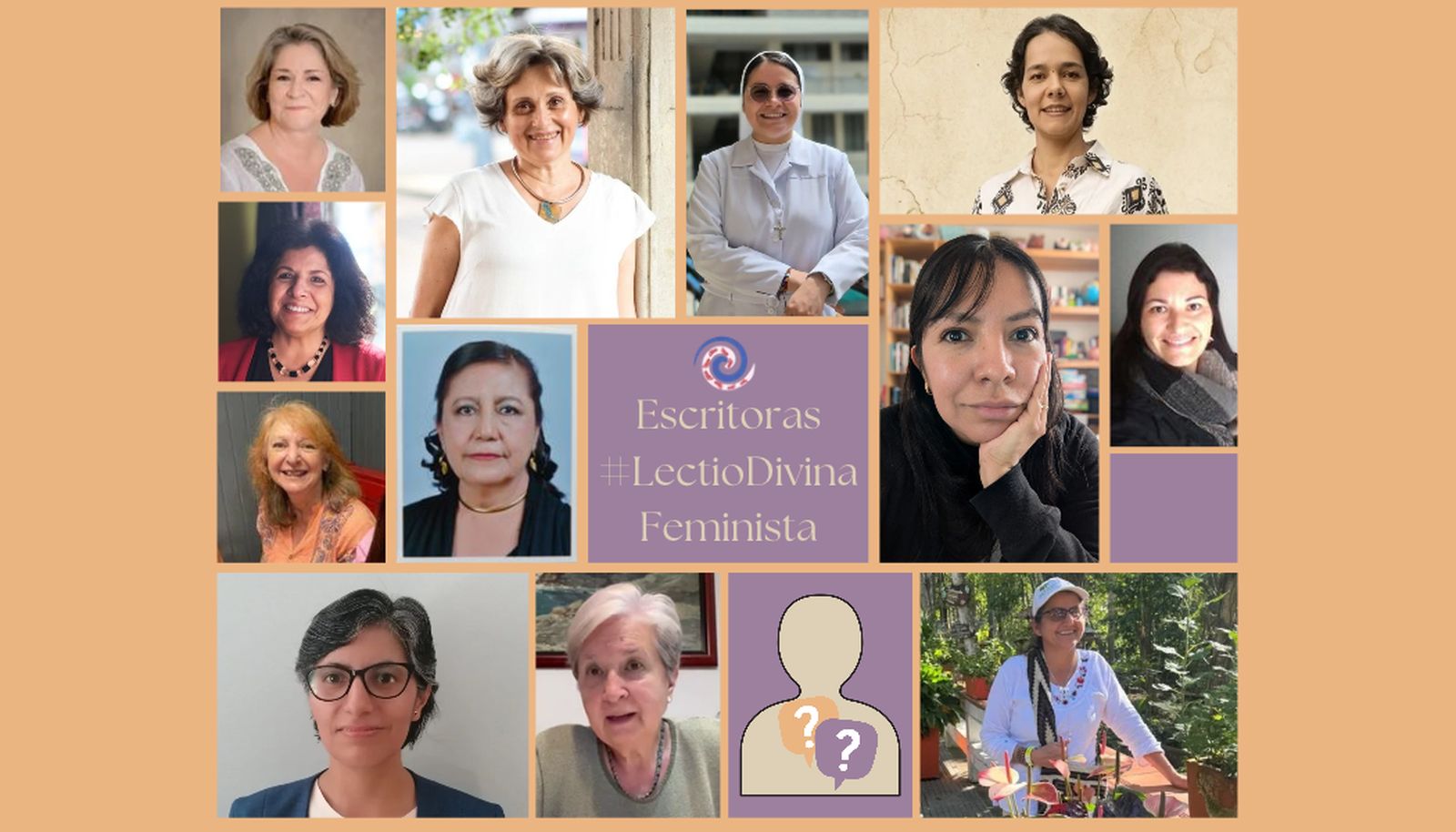 Collage fotos Escritoras #lectiodivinafeminista