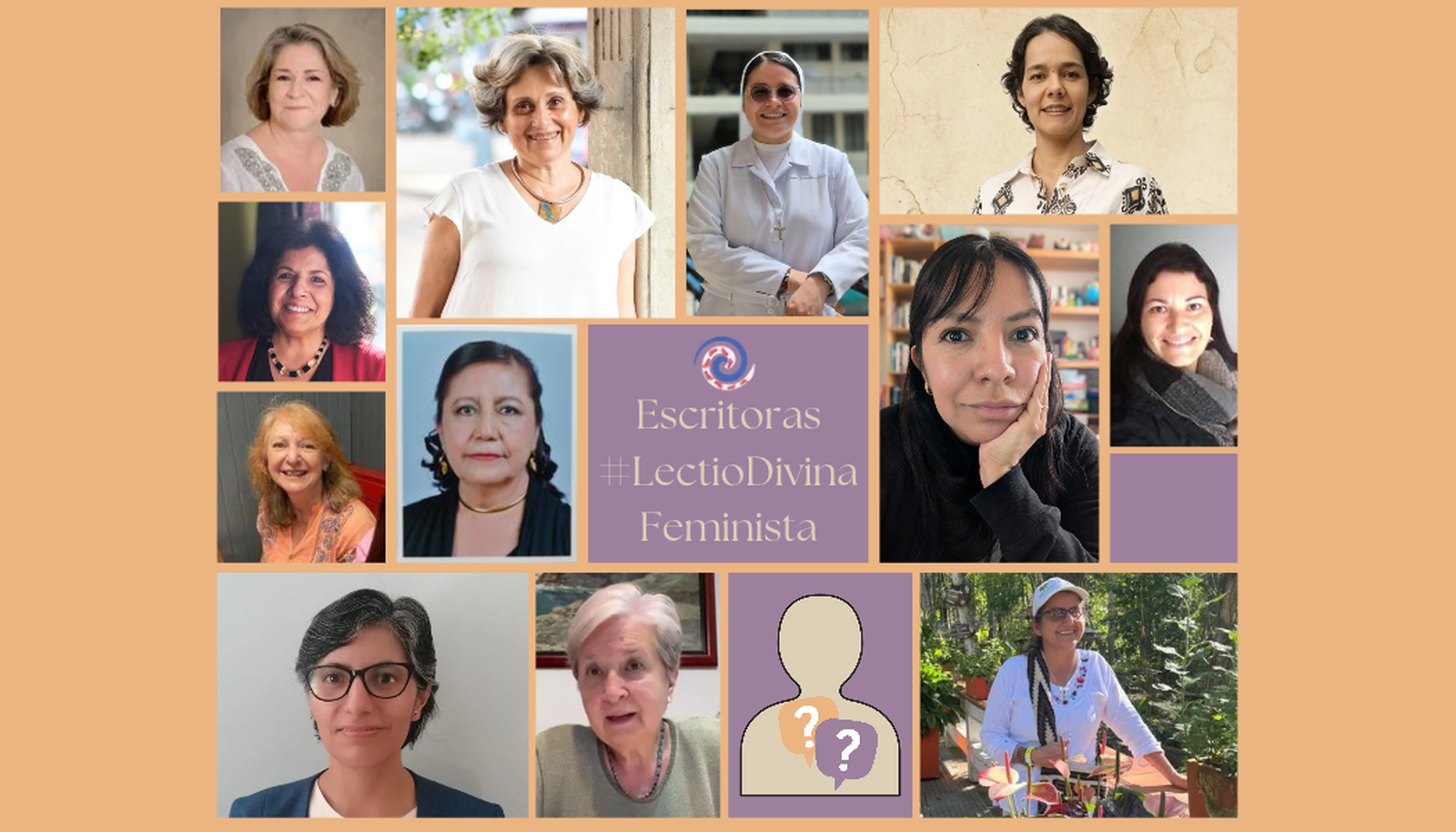 Collage fotos Escritoras #lectiodivinafeminista