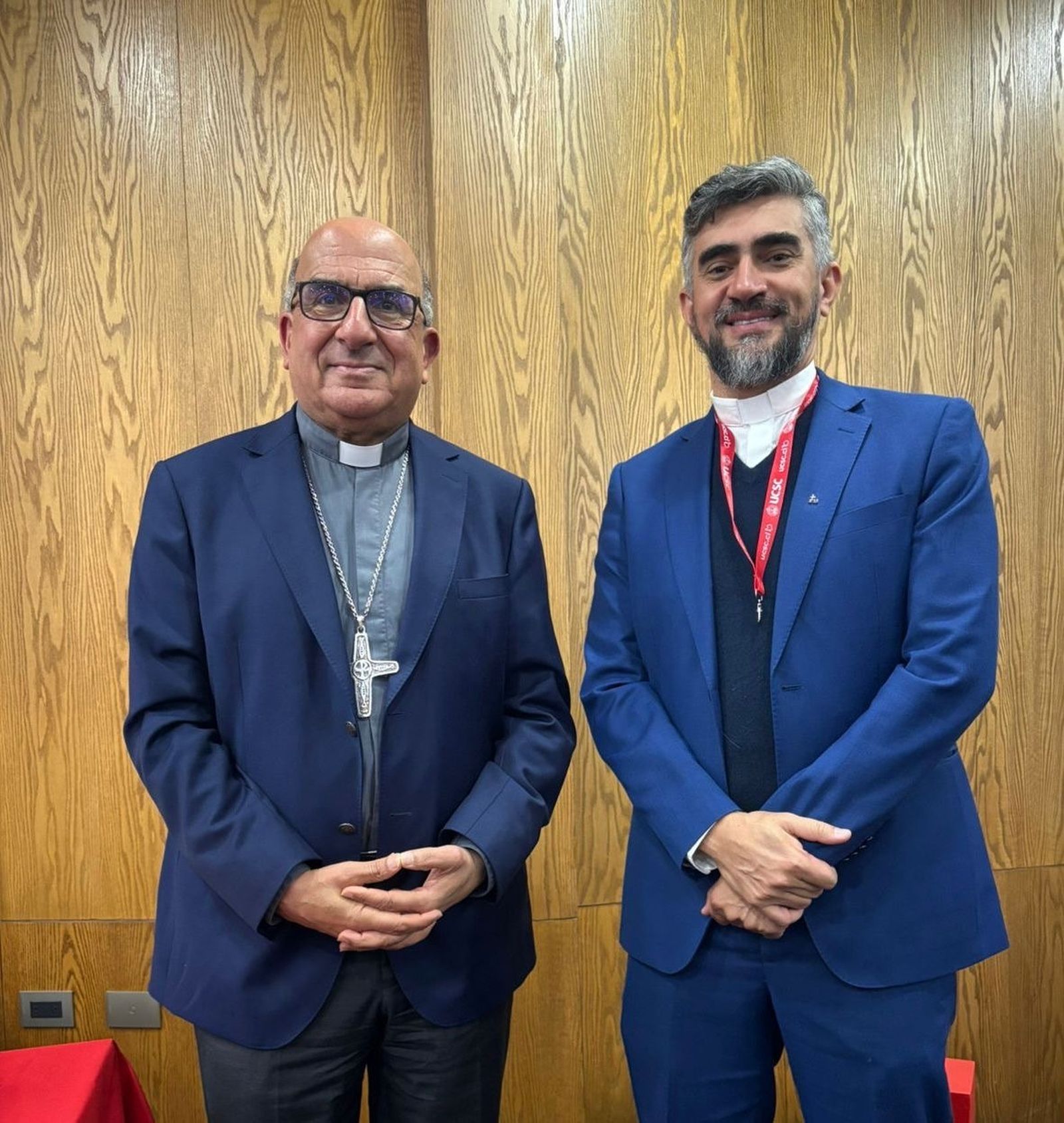 Anderson Pedroso, sj. y Fernando Chomali