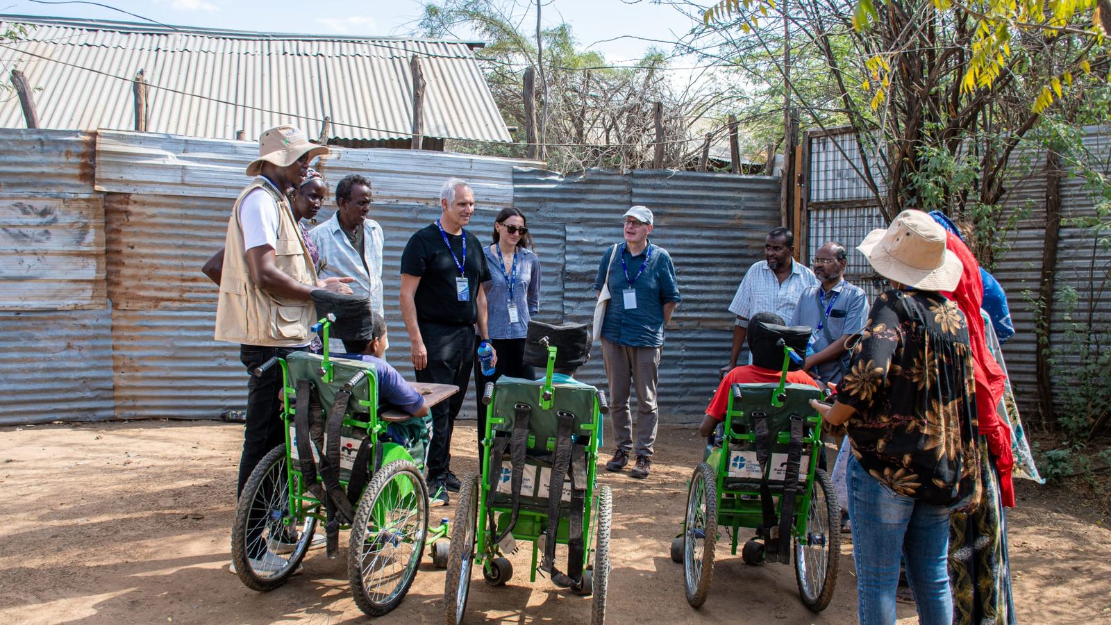Visita a familias en Kakuma